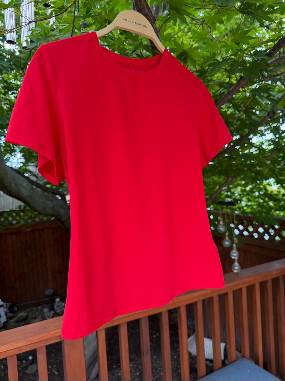 SKIMS Red Short-Sleeve Crew Tee